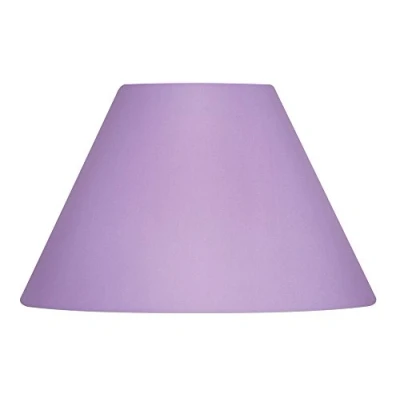 Image of Oaks Lighting Cotton Coolie Shade, 14 inch, Lilac, Fabric
