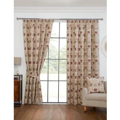 Image of Pencil Pleat Curtains Aylesbury Taped Top Natural 90x54&#039; Sundour
