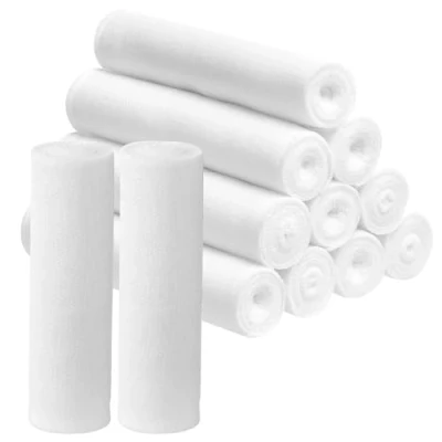 Image of Gauze Bandage Rolls First Aid Bandages Pack of 12 Conforming Soft Roll for Sports Injury Wrist Ankle Sprains