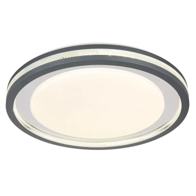 Image of Terpsa Integrated LED Semi Flush Ceiling Light White Matt Dimmable 2700 6500K Remote Control Timer