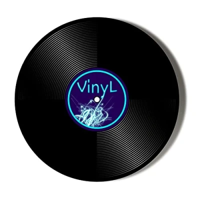 Image of Classic Vinyl Record, Small 10 x 49mm Stickers Pack of