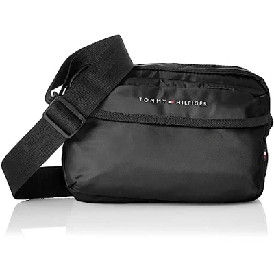 Image of Tommy Hilfiger Men TH Skyline Camera Bag Shoulder Small, Black (Black), One Size