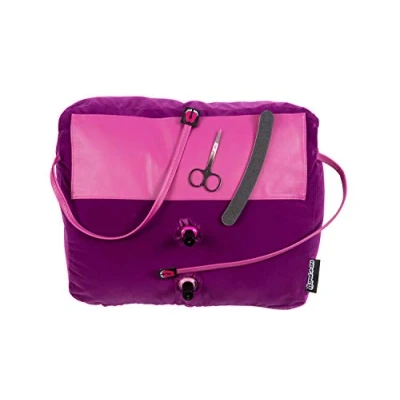 Image of Manicure Cushion Pedicure Pillow Nail Arm Rest Foot Care Purple Velvet