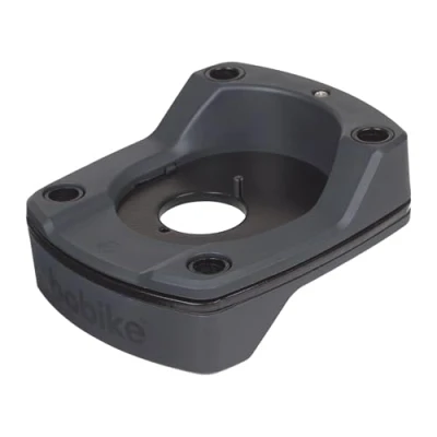 Image of BOBIKE 8015300296 A Head Plus Adapter for Bicycles with 1 Inch Powers in Black