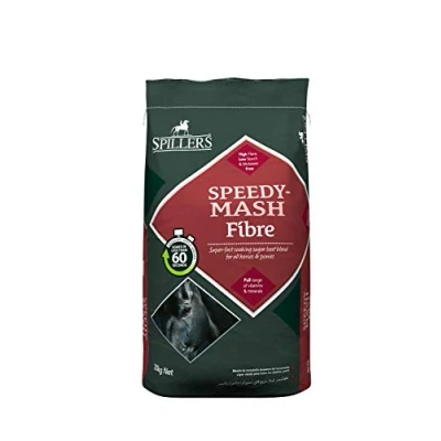 Image of SPILLERS Speedy Mash Fibre Horse Feed 20kg Fast Food for all Horses and Ponies including Senior Whole Cereal Molasses Free Recovery