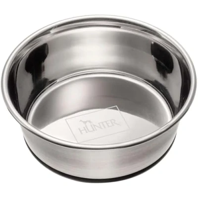 Image of HUNTER Stainless Steel Feeding Bowl for Dogs and Cats Non Slip Easy Care