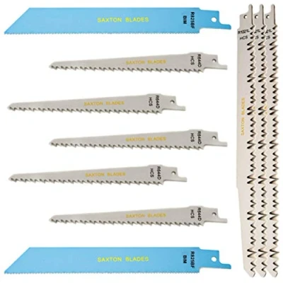 Image of RPR10MXD Saxton 10 Blade Reciprocating Sabre Saw Combo Wood &amp; Metal Compatible with Bosch Dewalt Makita