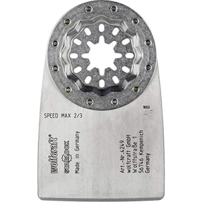 Image of wolfcraft HCS Scraper “Expert, STARLOCK receptacle, carpet and tile adhesive, 52 mm I 4249000 For removing/scraping off tough substances, e.g. glue