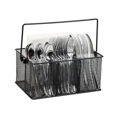 Image of Mind Reader MESHBASKET BLK Mesh Basket Storage, Metal, Black