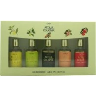 Image of Mäurer &amp; Wirtz 4711 Acqua Colonia Gift Set 8ml Lime Nutmeg EDC + Lemon Ginger Blood Orange Basil Lychee White Mint Peach Coriander