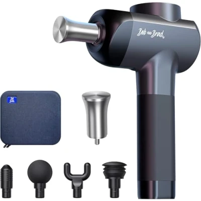 Image of Bob and Brad X6 Pro Massage Gun with Metal Head 10.5mm Amplitude, Deep Tissue Massager for Muscle Pain Relief Recovery, Portable Electric Massager, Gifts Men Women
