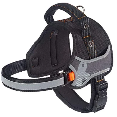 Image of Ferplast Dog Harness Hercules Medium, Adjustable, Padded, Resistant, Scratchproof, Visible In The Dark, With Handle