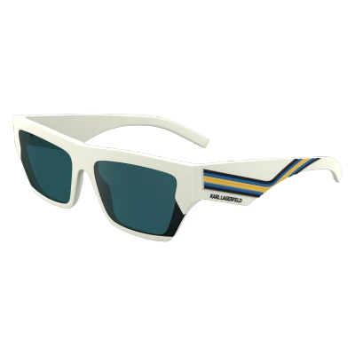 Image of Sunglasses Karl lagerfeld Kl6163s col. 105 Unisex Squadrata Bianco