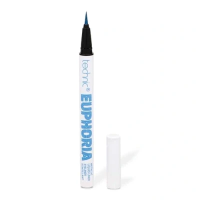 Image of Technic Euphoria Metallic Liquid Liner Highly Pigmented Long Lasting Brush like Tip for Ultimate Precision 0.8ml (Blue)