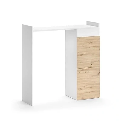 Image of Vicco Washing machine cabinet Alf, White/Oak, 99 x 98 cm with 2 drawers