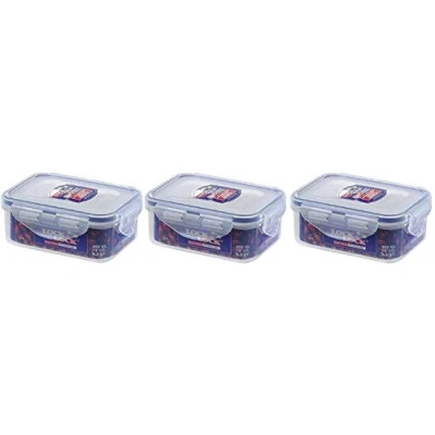 Image of Lock and Store Box 350ml Pack of 3 HPL806