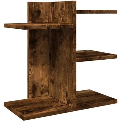 Image of vidaXL Desk Organiser Smoked Oak 42x21.5x42 cm Engineered wood