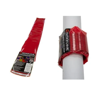 Image of Astroflame Intumescent Fire Resistance CE Marked Pipe Wrap for PVC, PP, HDPE and PE Pipes Different Size, Internal Use (110mm)