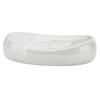 Image of Gedy Adelaide, Dimensions and weight: 2.7X12.4X9 CM &amp; 0.2 kg, Solid ceramic soap holder, White finish, R&amp;D design, 2 year warranty, Unica