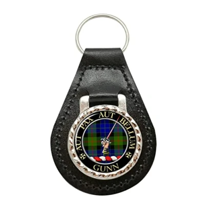 Image of Gunn Scottish Clan Leather Key Fob