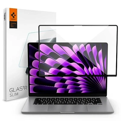 Image of Spigen 1 Pack Glas. tR Slim Screen Protector for MacBook Air 15 inch (M3 2024/M2 2023)