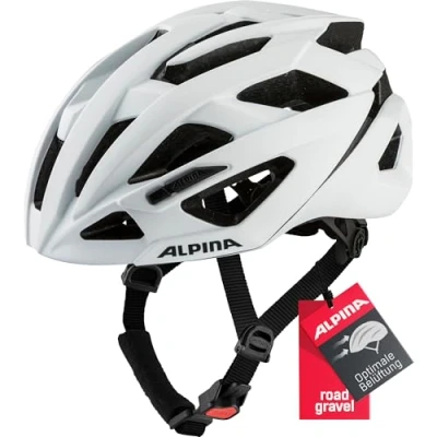 Image of ALPINA Unisex Adult, VALPAROLA cycling helmet, white matt, 51 56 cm