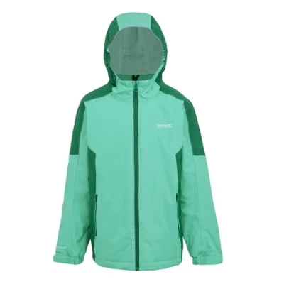 Image of Regatta Kids Lightweight Hurdle V Waterproof Jacket Dusty Green Rain Forest, Size: 14 Years