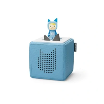 Image of tonies Toniebox Wireless Musical Storybox Starter Set, including 1 Creative, Light Blue