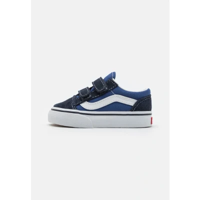 Image of Vans TD OLD Skool Unisex Trainers for kids, Size: 9, Navy Leather and textile