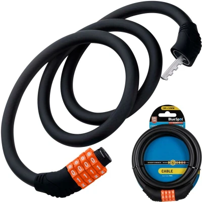 Image of Blue Spot Tools 1m x 12mm Combination Cable Lock