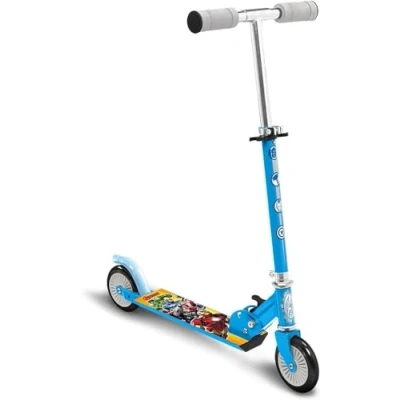 Image of Stamp Marvel Ironman, Thor, Hulk, Captain America Folding Scooter, AV299042, Blue
