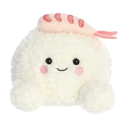 Image of Aurora 33872, Palm Pals Ebi Shrimp Sushi 5in, Soft Toy, White and Pink