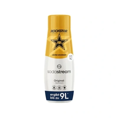 Image of SodaStream Rockstar Original Zero Syrup 1 x Bottle Makes 9 Litres of Ready Drink, Prepared in Seconds and Always Fresh, 440 ml