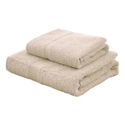Image of Gabel Plain Towel Set, 100% Cotton, 100 x 60 0.8 cm 100x60x0.8 beige
