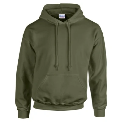 Image of GILDAN Men&#039;s Heavy Blend Hoodie, Green (Military Green), Medium