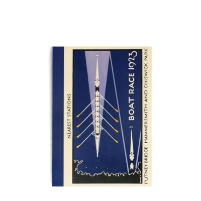 Image of Rex London A6 Lined Notebook Tfl Vintage Poster: Boat Race