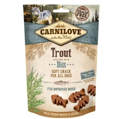 Image of Carnilove Soft Dog Snacks 200g Trout