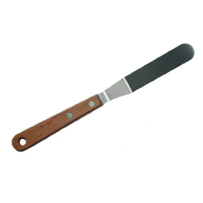 Image of Dexam Angled Blade Wooden Handle Palette Knife