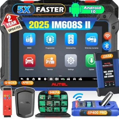 Image of Autel MaxiIM IM608S II: 2024 Top IMMO &amp; Key Fob Programming Tool, Same as IM608 II/ PRO II, 2 Year Updates Value £1549, AutoScan 2.0, Level Up Ver. of w/ XP400 IMKPA, APB112 GBOX3