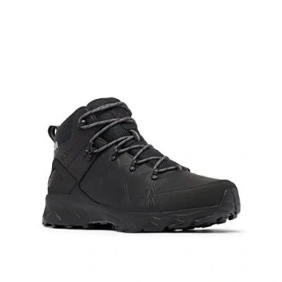 Image of Columbia Men&#039;s Peakfreak 2 mid Outdry Leather waterproof rise hiking boots, Black (Black x Graphite), 7 UK