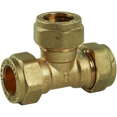 Image of Plumbright Compression Equal Tee 15mm P701.05. G31815