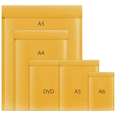 Image of A3 Bubble Padded Envelopes for Packaging Postage Peel &amp; Seal Shipping Bag Mailers Postal Wrap 100 Pack