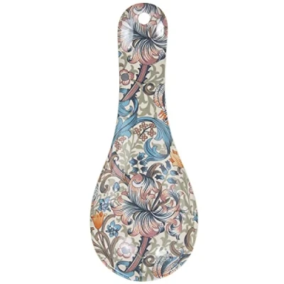 Image of William Morris Golden Lily Spoon Rest Kitchen Worktop Saver