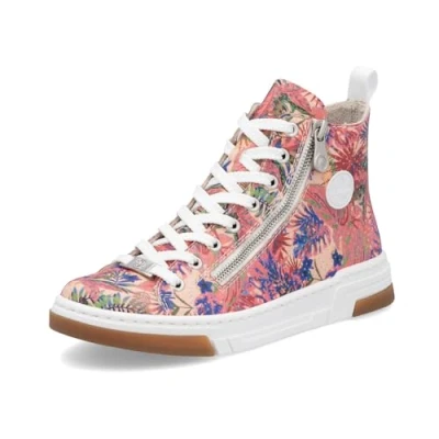 Image of Rieker Women&#039;s N3945 High Trainers, Multicoloured, 6 UK