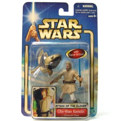 Image of Star Wars: Episode 2 &gt; Obi Wan Kenobi (Coruscant Chase) Action Figure