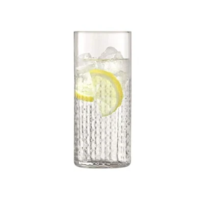 Image of LSA Wicker Highball 400ml Clear Set of 2 Mouthblown &amp; Handmade Glass WR02