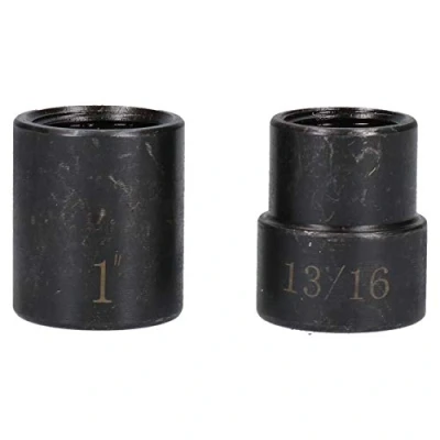 Image of 2pc 1/2&quot; Drive Twist Locking Wheel Nut Socket Remover/Removal 19 26mm