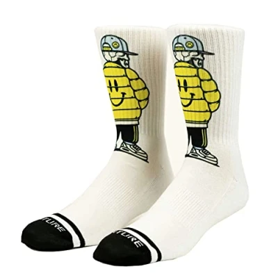 Image of Venture Hypebeast Socks, Comfortable Fashion Casual Crew For High Sneaker Freaker Skateboard (S/M)