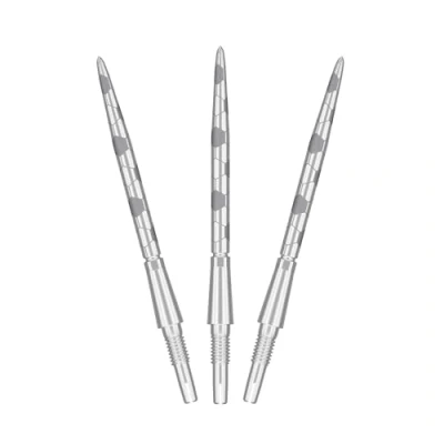 Image of TARGET Darts Swiss Point Storm Steel Dart Points, Onyx (3 Pack Set of Tips) 35MM Silver Change Spare Tips, Professional Accessories
