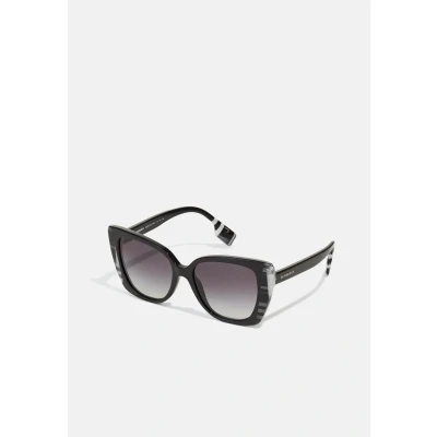 Image of Burberry Meryl Sunglasses, Women&#039;s, Size: 54, Black/white
